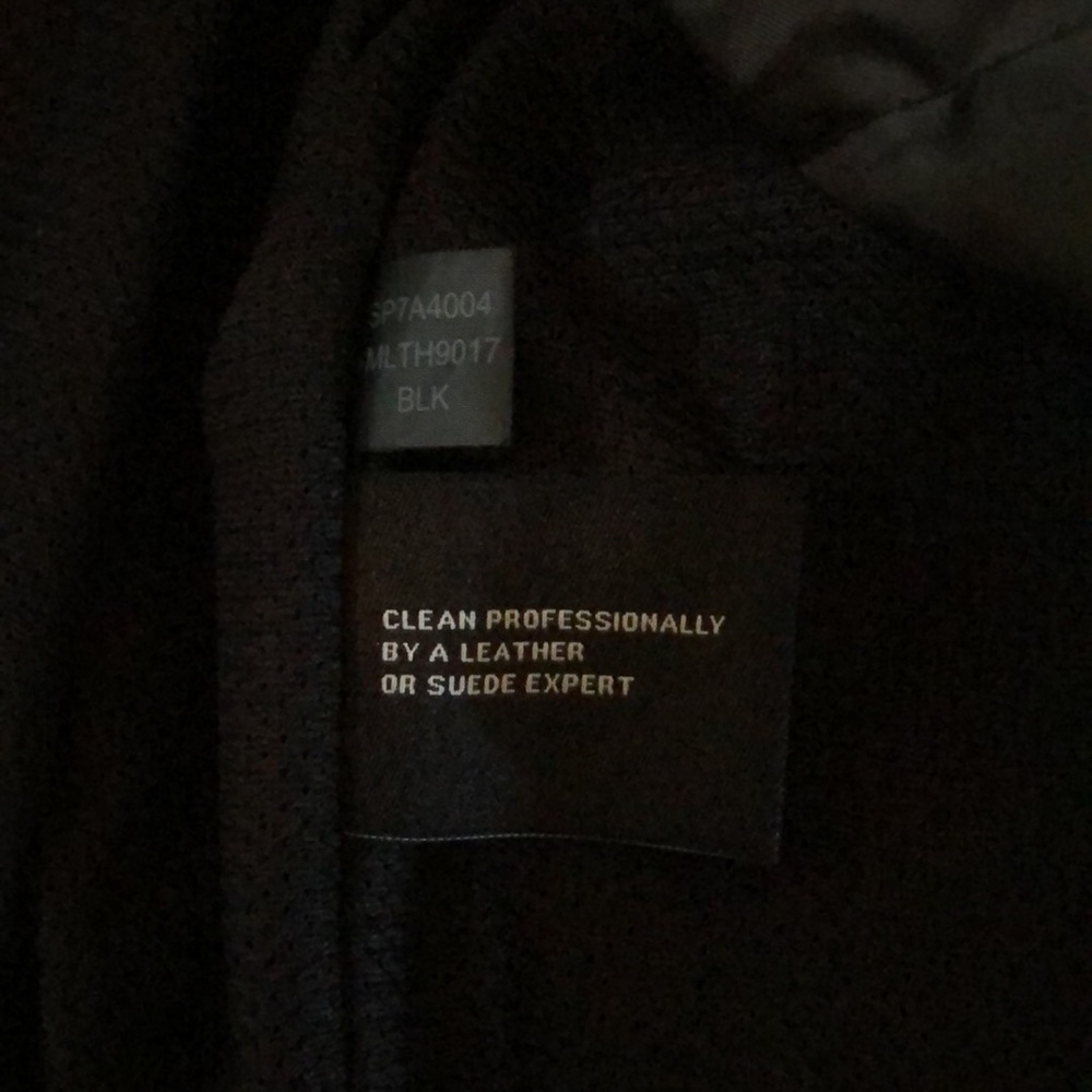 Wilsons Leather Black Biker Jacket - Picture 6 of 16